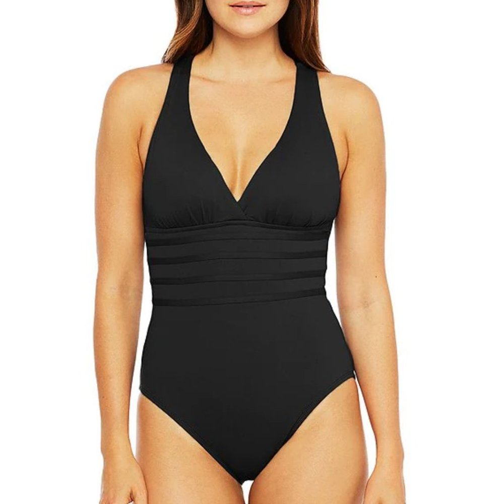 La Blanca Island Goddess Tummy-Control Strappy One-Piece Swimsuit